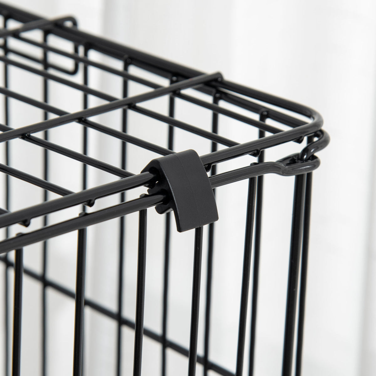 Cage pour petits animaux roulante 3 plates-formes démontables 3 rampes plateau inférieur amovible métal PP 81,2 x 52,7 x 114 cm noir