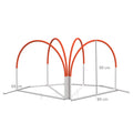 Lot de 4 pièces d'équipement agility- hooper agility - arceaux entrainement pour chien, obstacle avec sac de transport