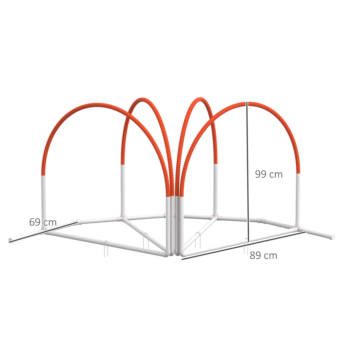 Lot de 4 pièces d'équipement agility- hooper agility - arceaux entrainement pour chien, obstacle avec sac de transport